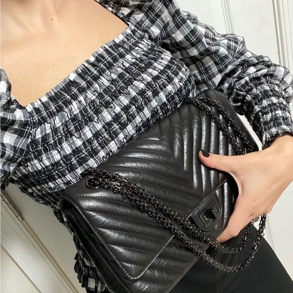 Hm top black white medium